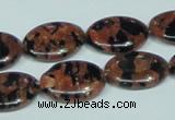 CGS212 15.5 inches 15*20mm oval blue & brown goldstone beads wholesale