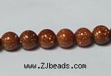 CGS51 15.5 inches 8mm round goldstone beads wholesale