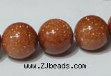 CGS54 15.5 inches 16mm round goldstone beads wholesale