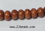 CGS64 15.5 inches 6*10mm rondelle goldstone beads wholesale