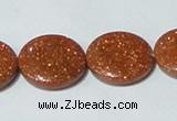 CGS76 15.5 inches 20mm coin goldstone beads wholesale