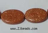 CGS79 15.5 inches 18*25mm oval goldstone beads wholesale