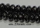 CHE103 15.5 inches 4*6mm faceted rondelle hematite beads wholesale