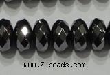 CHE104 15.5 inches 5*8mm faceted rondelle hematite beads wholesale