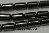 CHE117 15.5 inches 5*8mm tube hematite beads wholesale
