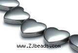 CHE12 15 inches 12mm heart shape hematite beads Wholesale