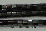 CHE125 15.5 inches 3*4mm faceted tube hematite beads wholesale