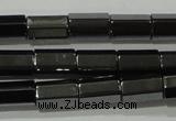 CHE126 15.5 inches 5*8mm faceted tube hematite beads wholesale