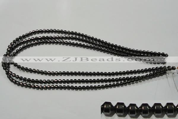 CHE130 15.5 inches 4*4mm hematite beads wholesale