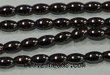 CHE136 15.5 inches 3*5mm rice hematite beads wholesale