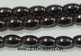 CHE137 15.5 inches 4*6mm rice hematite beads wholesale