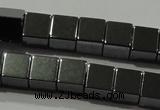 CHE182 15.5 inches 6*6mm cube hematite beads wholesale