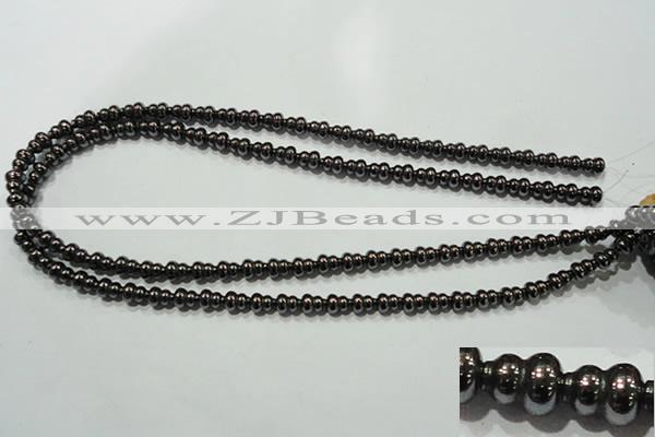 CHE190 15.5 inches 6*8mm calabash hematite beads wholesale