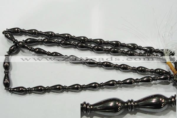 CHE195 15.5 inches 8*20mm vase-shaped hematite beads wholesale