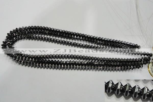 CHE235 15.5 inches 4*6mm star hematite beads wholesale