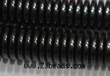 CHE239 15.5 inches 1*6mm dish hematite beads wholesale