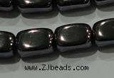 CHE249 15.5 inches 8*12mm cuboid hematite beads wholesale