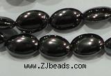 CHE276 15.5 inches 6*10mm oval hematite beads wholesale