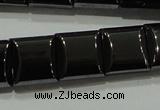 CHE286 15.5 inches 10*10mm square double drilled hematite beads wholesale