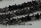 CHE292 15.5 inches 4mm star hematite beads wholesale