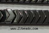 CHE297 15.5 inches 6*9mm hematite beads wholesale