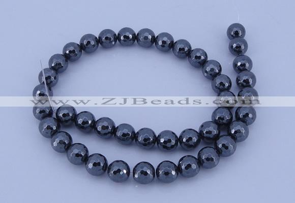 CHE32 16 inches 4mm faceted round hematite beads Wholesale