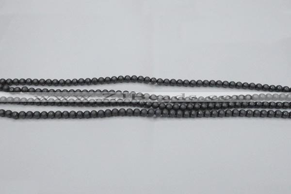 CHE400 15.5 inches 2mm round matte hematite beads wholesale