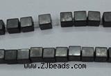 CHE415 15.5 inches 2*2mm cube matte hematite beads wholesale