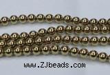 CHE430 15.5 inches 2mm round plated hematite beads wholesale