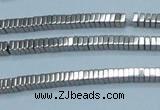CHE558 15.5 inches 1*2*2mm square plated hematite beads wholesale