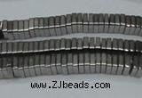 CHE569 15.5 inches 1*3*3mm square plated hematite beads wholesale