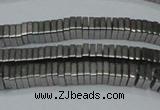 CHE579 15.5 inches 1*4*4mm square plated hematite beads wholesale