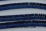 CHE584 15.5 inches 1*4*4mm square plated hematite beads wholesale