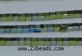 CHE602 15.5 inches 3*3mm cube plated hematite beads wholesale