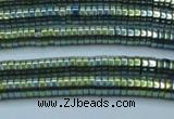 CHE665 15.5 inches 1*4mm tyre plated hematite beads wholesale