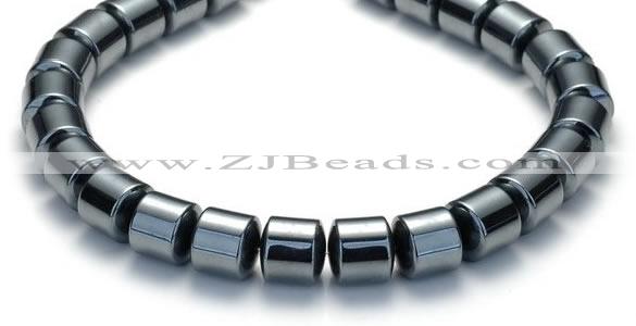 CHE69 15.5 inches 8mm column shape hematite beads Wholesale