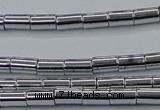 CHE748 15.5 inches 3*5mm tube plated hematite beads wholesale
