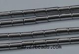 CHE760 15.5 inches 2*4mm tube plated hematite beads wholesale