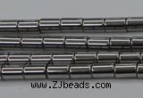 CHE767 15.5 inches 3*5mm tube plated hematite beads wholesale