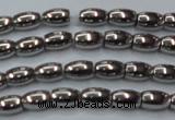 CHE794 15.5 inches 3*5mm rice plated hematite beads wholesale