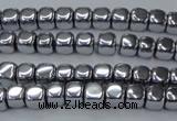 CHE866 15.5 inches 4*4mm dice platedhematite beads wholesale