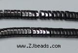 CHE927 15.5 inches 1*2*3mm oval hematite beads wholesale