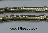 CHE930 15.5 inches 1*2*3mm oval plated hematite beads wholesale