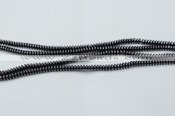 CHE961 15.5 inches 1.5*3mm rondelle hematite beads wholesale