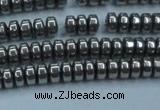 CHE967 15.5 inches 2*4mm rondelle plated hematite beads wholesale