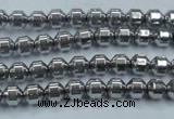 CHE972 15.5 inches 4*4mm plated hematite beads wholesale