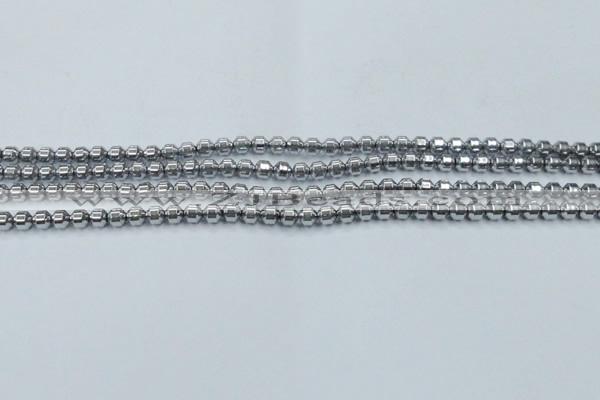 CHE972 15.5 inches 4*4mm plated hematite beads wholesale