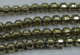 CHE974 15.5 inches 4*4mm plated hematite beads wholesale
