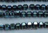 CHE986 15.5 inches 4*4mm plated hematite beads wholesale