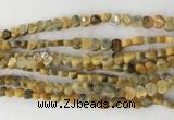 CHG101 15.5 inches 6mm flat heart crazy lace agate gemstone beads wholesale